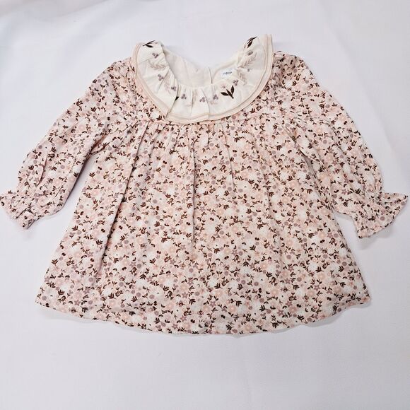 Cupcakes and Cashmere Infant Girls Peasant Dress 6-9 M Embroidered Cottage Core - Picture 1 of 9